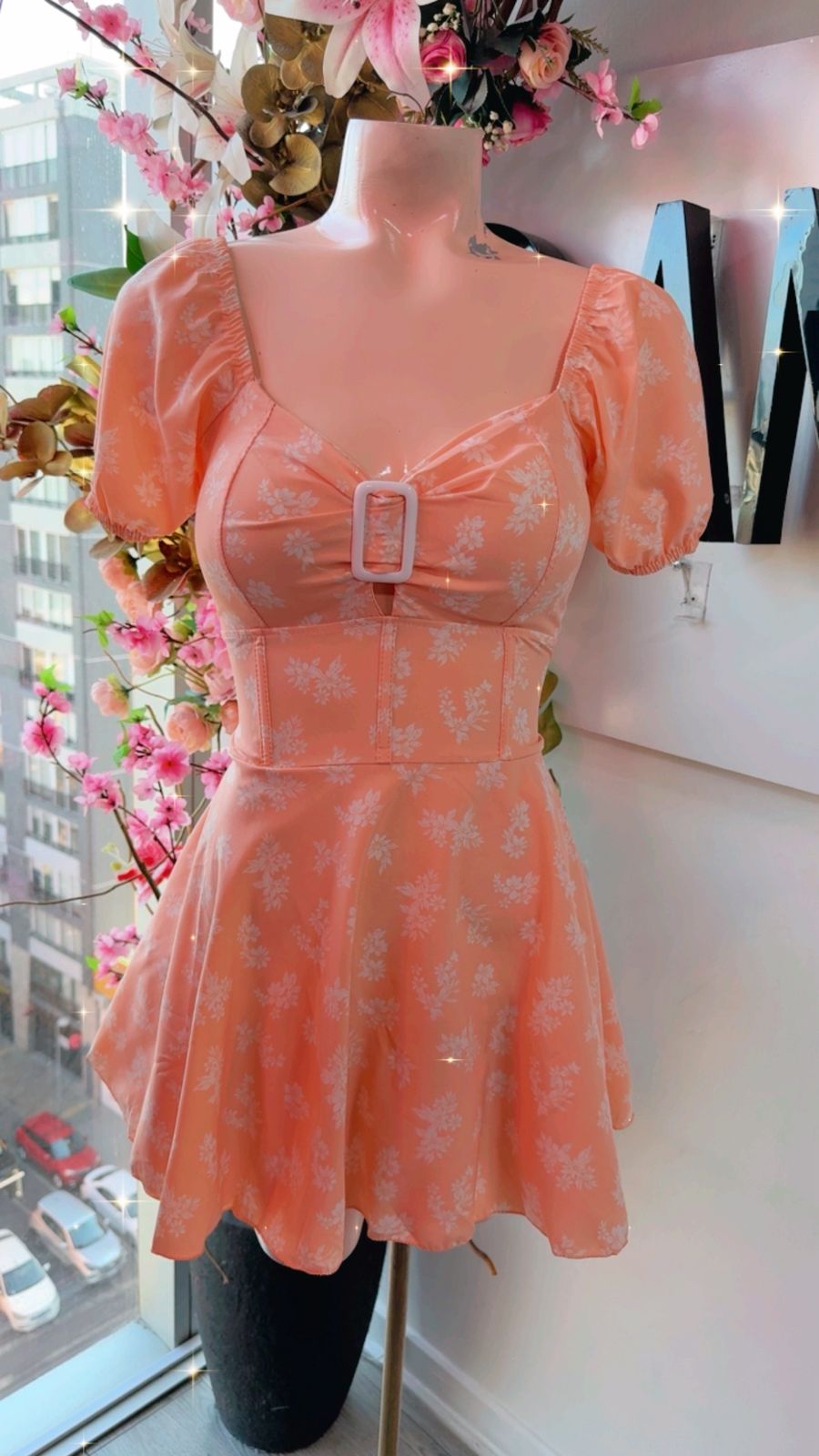 Vestido Short Valentina - Estampado