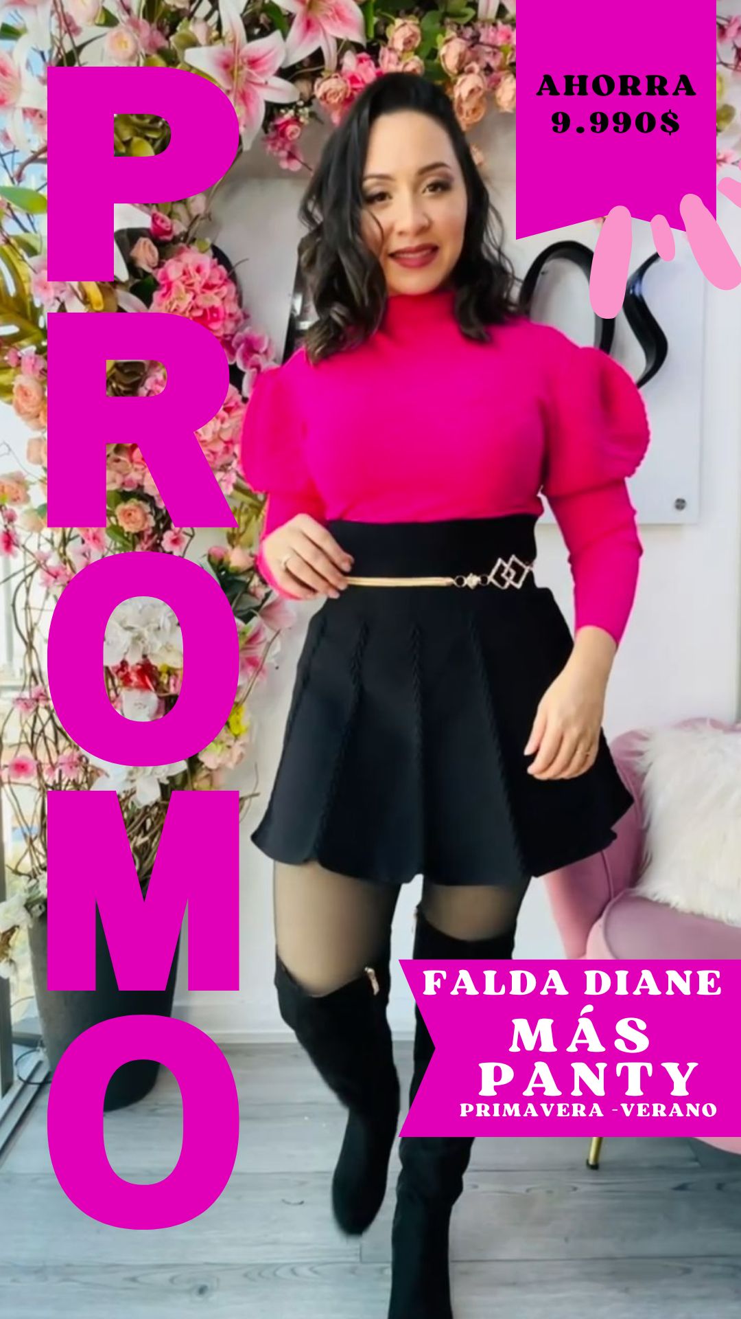 Falda Diane + Panty Push up Primavera Verano