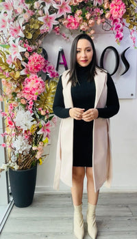 Vestido Dina cuello bajo