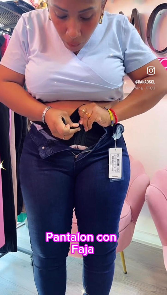 Jean con Faja Modelo XBS3841