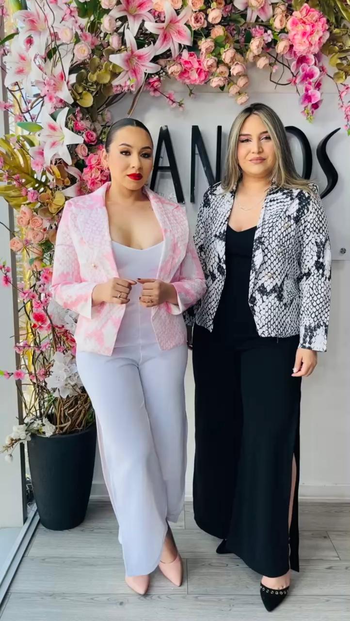 Blazer Animal Print - Rosa / S