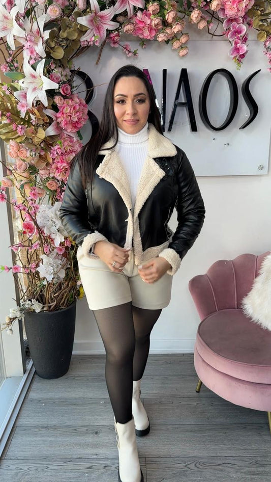 Chaqueta Aviadora Teddy