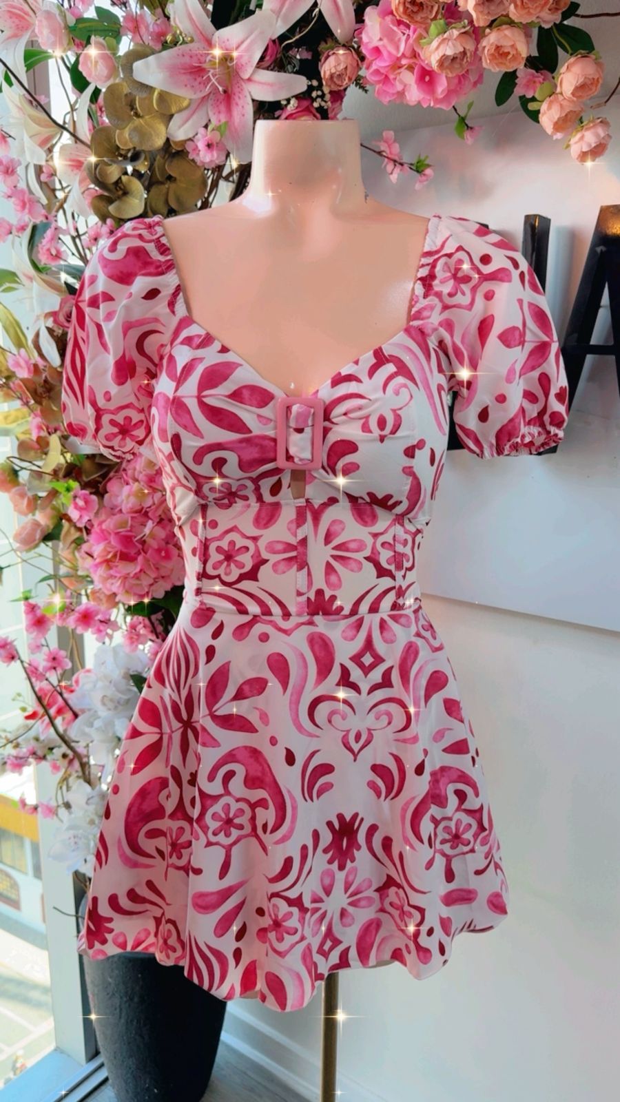 Vestido Short Valentina - Estampado