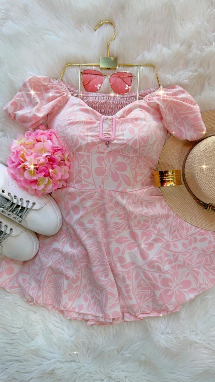 Vestido Short Valentina - Estampado