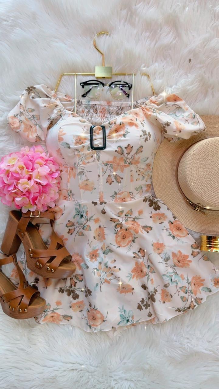 Vestido Short Valentina - Estampado