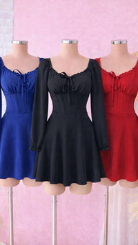 Vestido Short Lucia Manga Larga