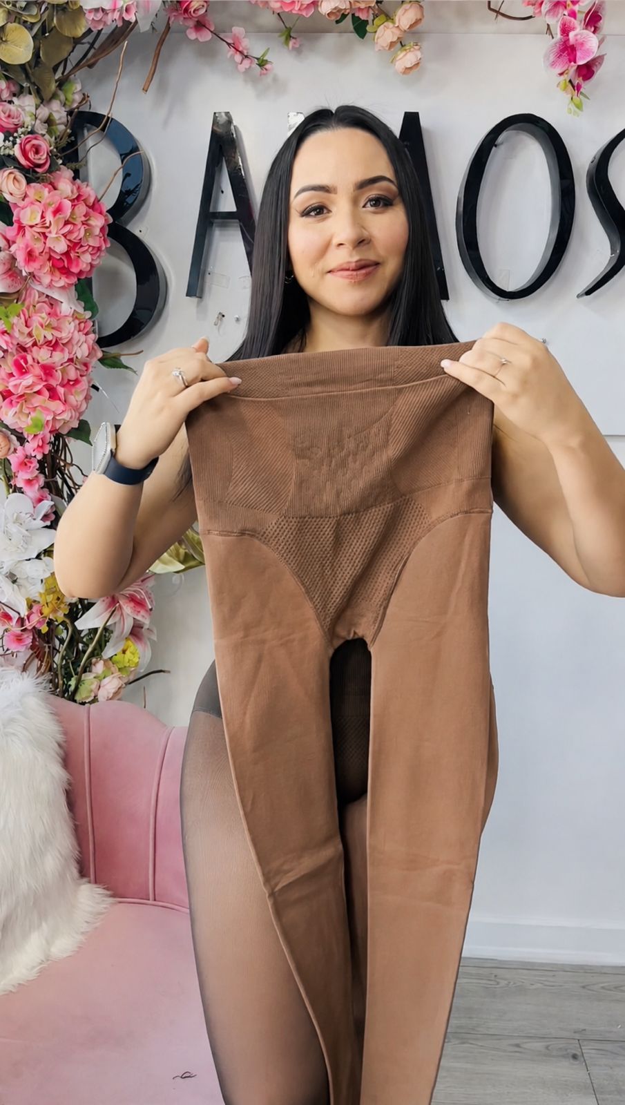 Medias Pantys PUSH UP Efecto Piel – CON POLAR (Café Piel)