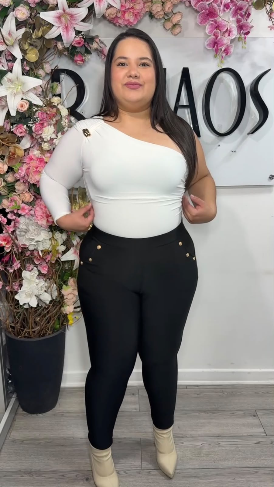 Pantalón Lorena – Con Polar - Negro / Única(2xl3xl)