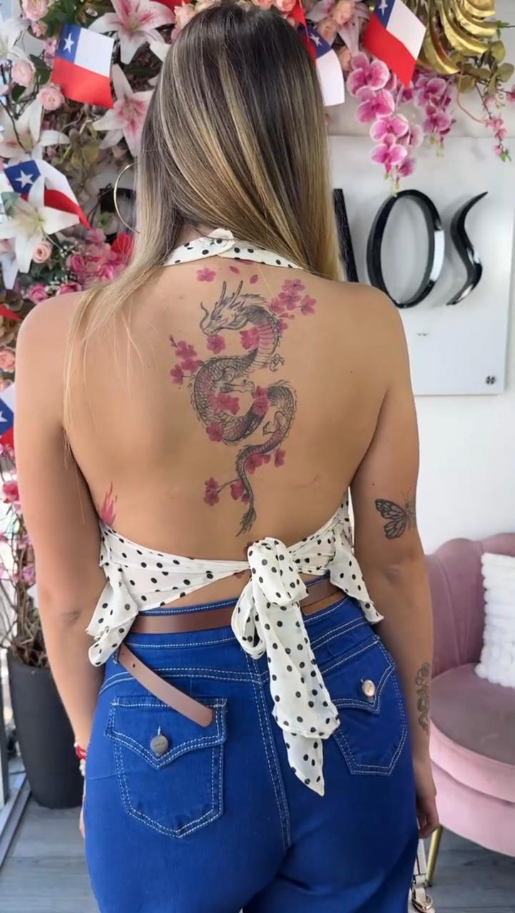 Blusa Lunares con Vuelos