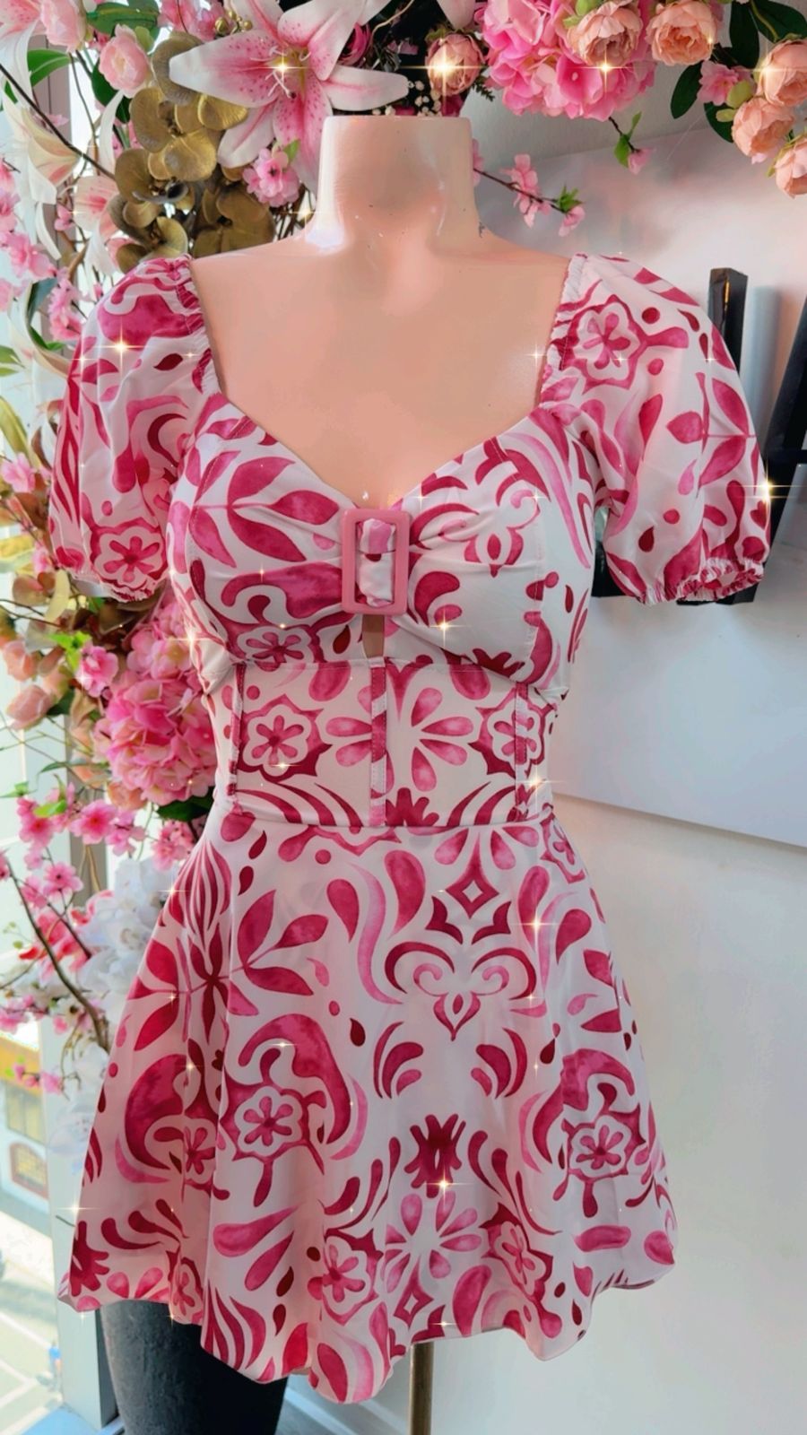 Vestido Short Valentina - Estampado