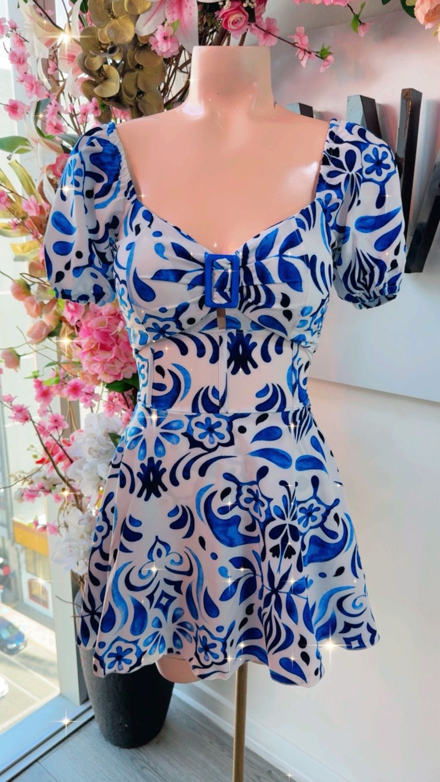 Vestido Short Valentina - Estampado