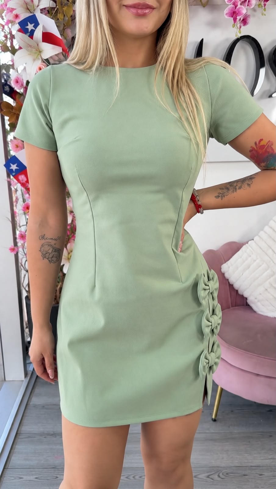 Vestido Inna Manga Corta