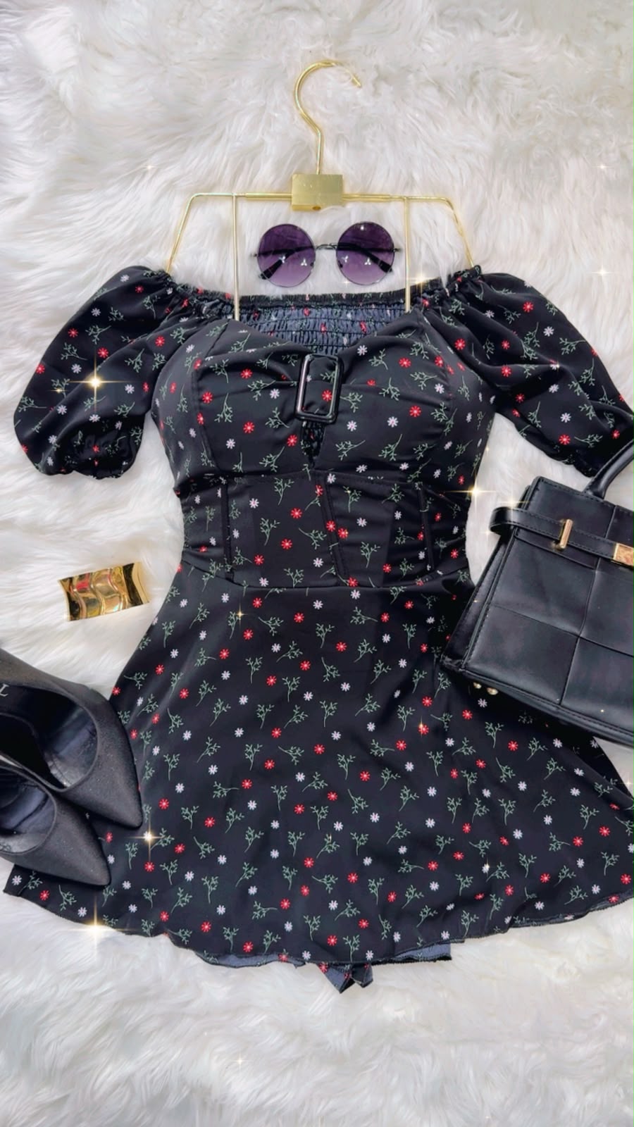 Vestido Short Valentina - Estampado