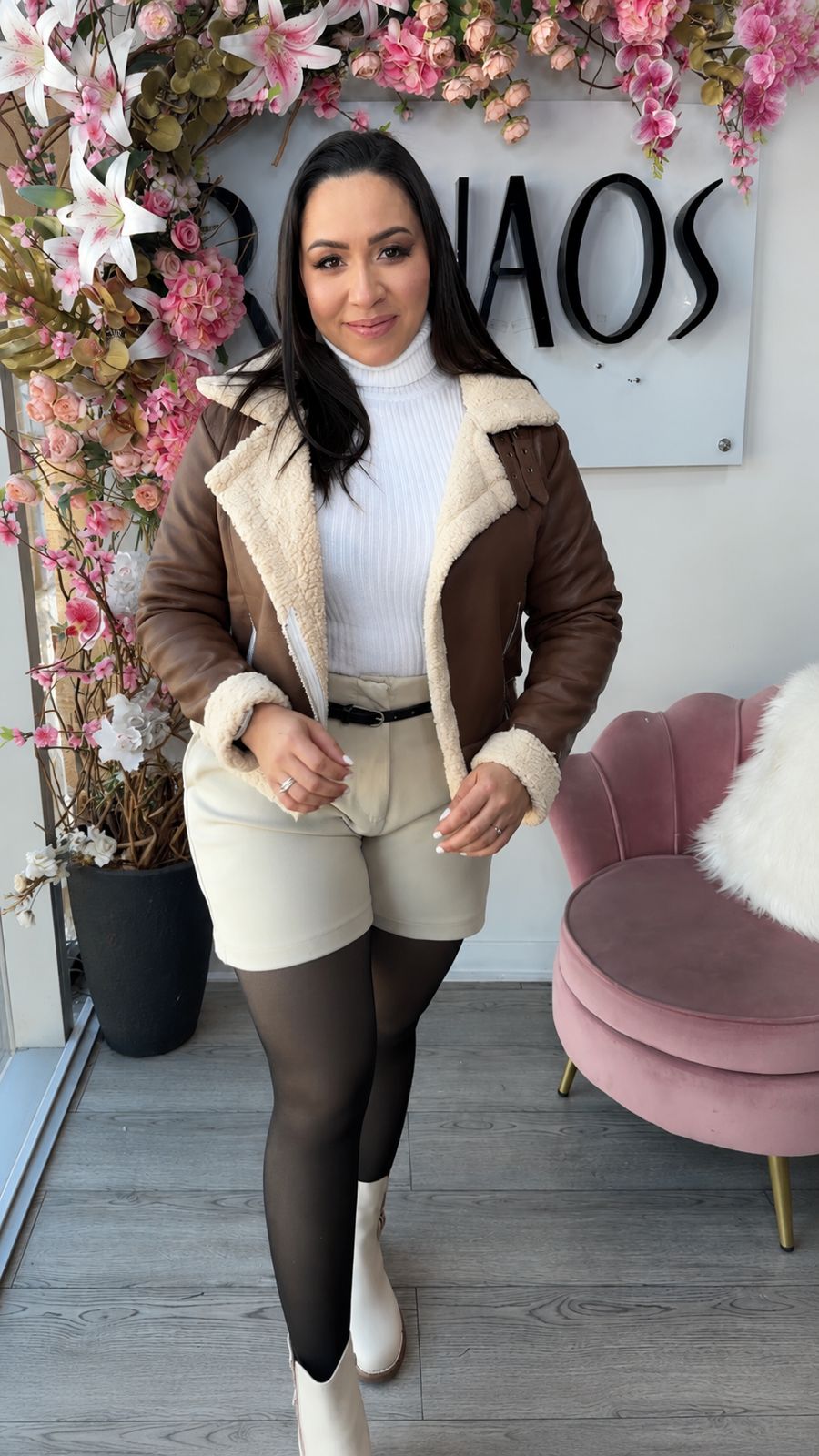 Chaqueta Aviadora Teddy